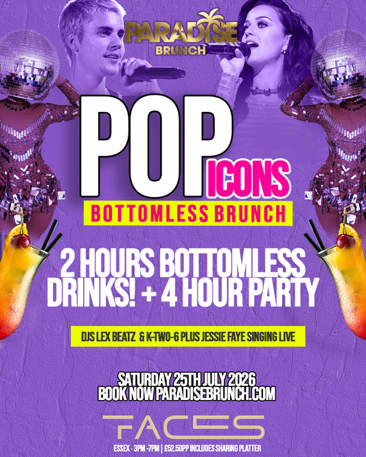POP ICONS Bottomless Brunch | Saturday 25th July