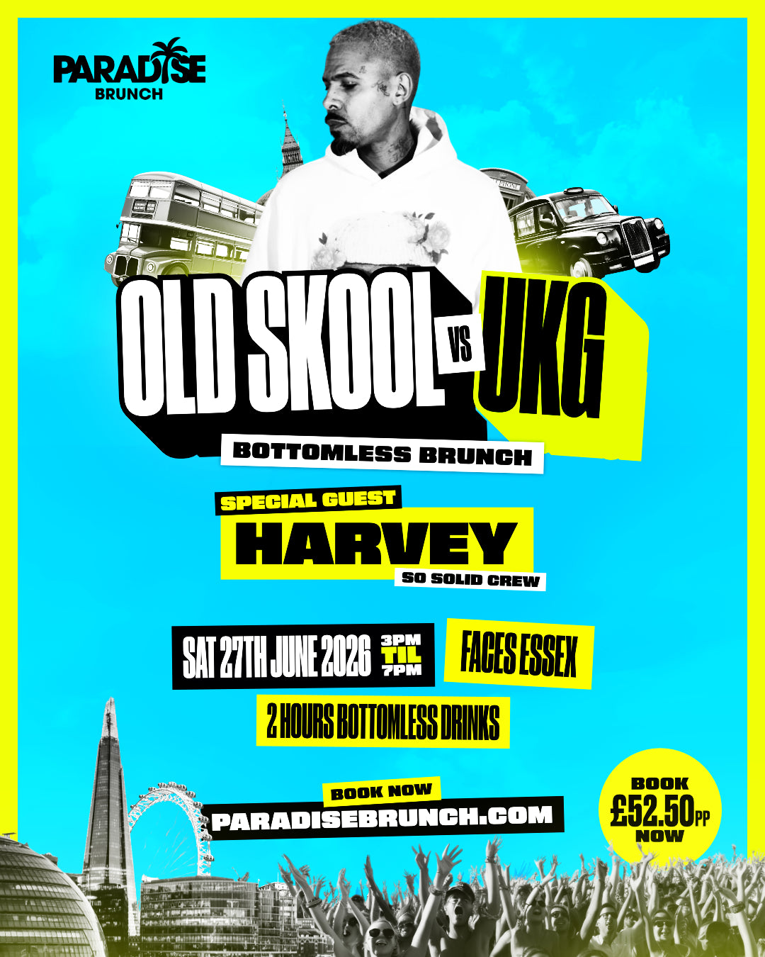 Old Skool Vs UKG Bottomless Brunch | Saturday 27th June