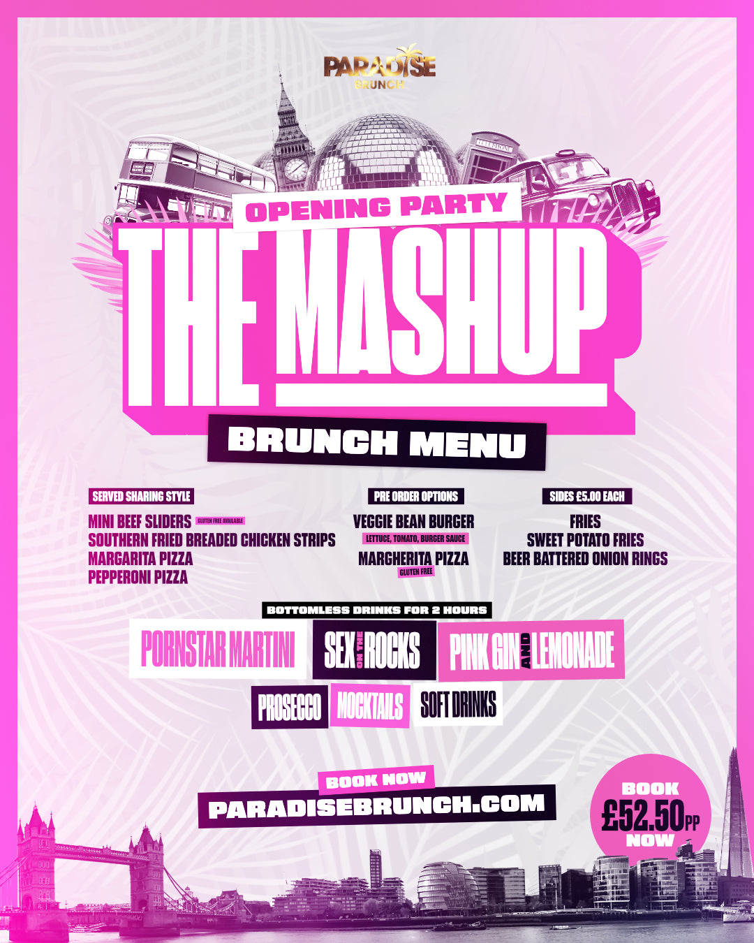 THE OPENING MASHUP BRUNCH | Saturday 7th June