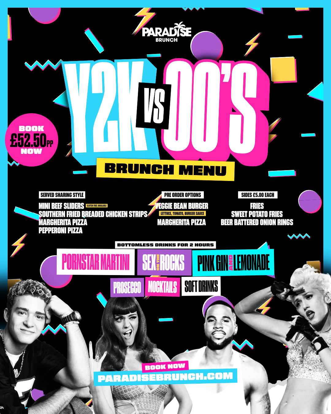 Y2K Vs 00's Bottomless Brunch | Saturday 13th June